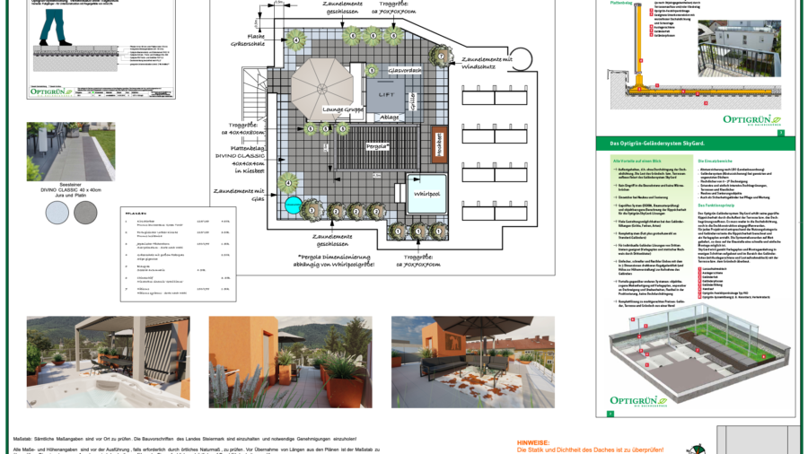 Dachterrasse Plan