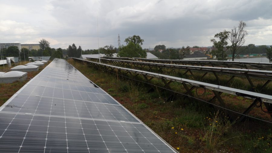 Solargründach - Werkstattshalle, Graz Holding 